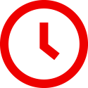 Uhr-Symbol für Zeitangaben